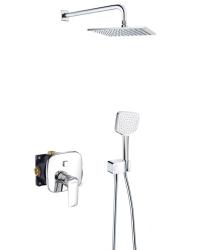 Комплект для душа KLUDI AMEO со смесителем для душа, керамический, хром, 7 в 1 внутренний (скрытый монтаж) 416720575