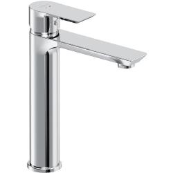 Смеситель для раковины/умывальника Damixa Apollo, однорычажный, неповоротный, керамический, высокий, длина излива 150 мм, латунь, цвет хром