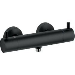 Смеситель для ванны/душа KLUDI BOZZ настенный, термостатический, без излива, латунь, цвет черный матовый