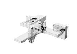 Смеситель для ванны/душа BelBagno Luce, настенный, однорычажный, неповоротный, длина 175 мм, керамический, латунь, цвет хром