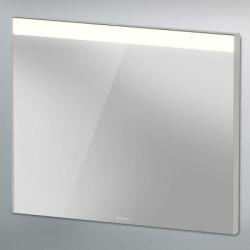Зеркало Duravit Brioso, 82х70х3,5 см с LED/ЛЕД-подсветкой, прямоугольное, подвесное/настенное, цвет рамы: бетонно-серый, настенный выключатель, для ванной