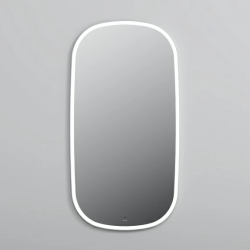 Зеркало AM.PM Func, 65х124 см, с LED/ЛЕД-подсветкой, овальное, выключатель сенсорный, с диммером, для ванны, навесное/подвесное/настенное