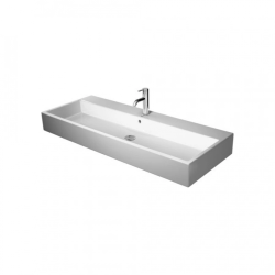 Раковина DURAVIT Vero Air, 120х47х16,5 см, подвесная, прямоугольная, санфарфор, цвет белый, 1 отверстие под смеситель, слив/перелив
