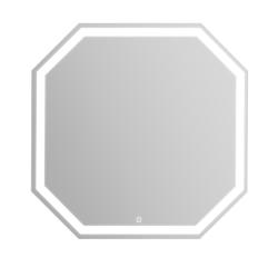 Зеркало BelBagno 80х80 см, с LED/ЛЕД-подсветкой, нестандартное, без антизапотевания, выключатель сенсорный, для ванны, навесное/подвесное/настенное