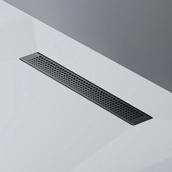 Душевой трап (лоток) AM.PM MasterFlow 500 мм комбинированный затвор с черной матовой решеткой, цвет черный матовый, выходная труба 40/50 мм, линейный