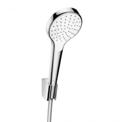 Душевой гарнитур Hansgrohe Croma Select S 1jet Porter, комплект: ручной душ/держатель для душа/шланг для душа 160 см, пластик, цвет хром/белый