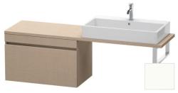 Тумба/шкафчик для консоли/столешницы Duravit DuraStyle под раковину 80х47,8х51,2 см, подвесная, ДСП, цвет: лен/белый матовый, 1 выдвижной ящик, прямоугольная
