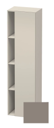 Пенал Duravit DuraStyle, 50x36x180 см, подвесной, (правый), с дверцей, с закрытыми/открытыми полками, цвет: серо-коричневый/базальт, в ванную комнату