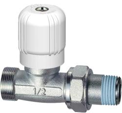 Клапан регулирующий Far прямой 1/2" М24х19 латунь, хромированный FV 1250 C12