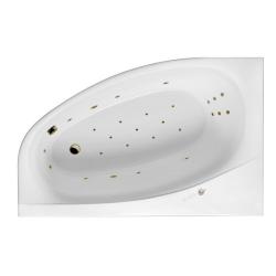 Ванна Excellent Kameleon ULTRA, 170х110 см, акриловая, цвет- белый/бронза, (с гидромассажем), с каркасом, асимметричная, левосторонняя, левая, приставная/встраиваемая