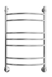 Полотенцесушитель Двин L 80/50, водяной (1"-1/2" К3  Полированный), универсальное подключение, нержавеющая сталь, настенный, форма лесенка, цвет хром, к отоплению и ГВС, для отопления, обогрева в ванной