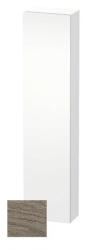 Пенал Duravit DuraStyle, 40x24x180 см, подвесной, (правый), с дверцей, с полкой, со стеклянными полками, цвет: дуб терра/белый матовый, в ванную комнату