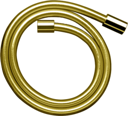 Шланг для душа Axor Starck 160 см, 1/2” и 1/2”  для душа/лейки/ванны, с металлическим эффектом, без лейки, внутренняя резьба, пластиковый, цвет полированное золото, душевой, для душа/ванной