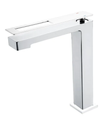 Смеситель для раковины/умывальника Boheme Q, однорычажный, неповоротный, керамический, высокий, длина излива 182 мм, латунь, цвет хром Смеситель для раковины/умывальника Boheme Q, однорычажный, неповоротный, керамический, высокий, длина излива 182 мм, латунь, цвет хром