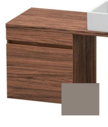 Тумба/шкафчик для консоли/столешницы Duravit DuraStyle под раковину 50х54,8х51,2 см, подвесная, ДСП, цвет: орех темный/базальт, 1 выдвижной ящик, прямоугольная