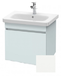 Тумба/шкафчик для консоли/столешницы Duravit DuraStyle под раковину 40х47,8х51,2 см, подвесная, ДСП, цвет: светло-голубой/белый матовый, 1 выдвижной ящик, прямоугольная