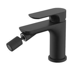 Смеситель для биде Raglo R03.50.06 однорычажный, керамический картридж, фиксированный излив, длина 156 мм, латунь, цвет черный, без шланга/лейки