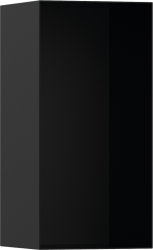 Полка Hansgrohe XtraStoris Minimalistic 300/150/140, с открытой рамой, размер 30х15х14 см, встраиваемая в нишу, форма прямоугольная, цвет матовый черный, нержавеющая сталь, встроенная/настенная, шкаф/короб, в стену, для душа/ванной