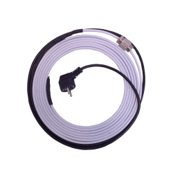 Кабель греющий Сила Обогрева SRF 15 CT WHITE 8 м. комплект для обогрева трубы с герметичным вводом, в трубу