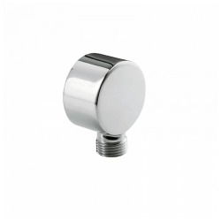 Выход для шланга без держателя для лейки IDDIS Ray, настенный, встраиваемый, для встраиваемой системы, круглая форма, материал латунь, размер 64х49х54 мм, цвет хром, для душа/ванной