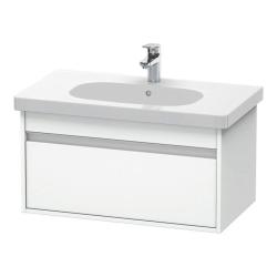 Тумба под раковину для консоли/столешницы Duravit Ketho 80х55х42,6 см, подвесная, ДСП, цвет: белый матовый, 1 выдвижной ящик, для встраиваемой сверху раковины, прямоугольная
