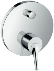 Смеситель для ванны Hansgrohe Talis S скрытого монтажа, настенный/встраиваемый, однорычажный, латунный, без излива, керамический, круглый, цвет хром, без душевого шланга/лейки