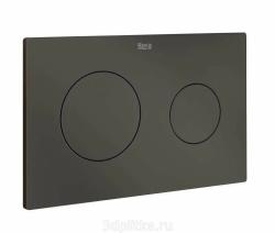 Кнопка смыва Roca Duplo One PL-10 цвет коричневый матовый, размер 250 х 160 х 10 мм, клавиша управления для сливного бачка, инсталляции, два режима слива, механическая, панель