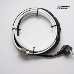 Саморегулирующийся греющий кабель Греющий Стандарт в трубу 6 м 15 Вт/м электрический, греющий, нагревательный