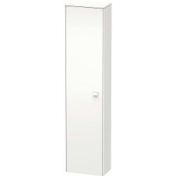 Пенал Duravit Brioso L, 27х19,6х133,1 см, подвесной/напольный, (левый), с дверцей/одностворчатый, с полками, со стеклянными полками, цвет: белый матовый, в ванную комнату