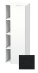 Пенал Duravit DuraStyle, 50x36x140 см, подвесной, (правый), с дверцей, с закрытыми/открытыми полками, цвет: дуб черный/белый матовый, в ванную комнату