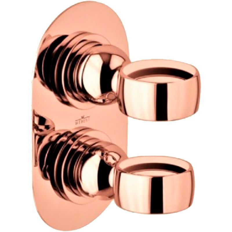 Смеситель для душа Webert Opera однорычажный, скрытого монтажа, керамический, настенный, без излива/шланга/лейки, латунь розовое золото