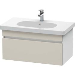 Тумба под раковину для консоли/столешницы Duravit DuraStyle 80х55х50 см, подвесная, ДСП, цвет: серо-коричневый/белый матовый, 1 выдвижной ящик, прямоугольная