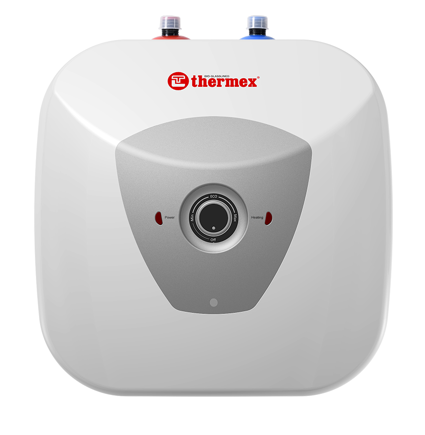 Водонагреватель 15 л Thermex H 15 U (pro) электрический, настенный, вертикальный, накопительный тип, 1.5 квт, 410х340х380 мм, 230 в, (цвет белый, квадратный), с верхней подводкой