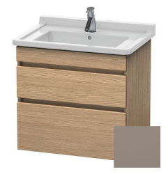 Тумба/шкафчик для консоли/столешницы Duravit DuraStyle под раковину 60х54,8х51,2 см, подвесная, ДСП, цвет: дуб европейский/базальт, 2 выдвижных ящика, прямоугольная