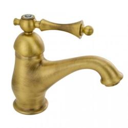 Смеситель для раковины Migliore Bomond, однорычажный, излив короткий, неповоротный, длина 132 мм, керамический картридж, латунь, цвет бронза