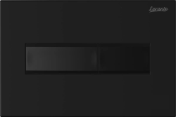Кнопка смыва Loranto к инсталляции Line, двойной смыв, цвет: черный матовый, клавиша управления для сливного бачка, инсталляции унитаза, двойная, механическая, панель, универсальная, размер 245х165х19 мм