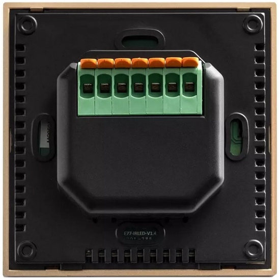 Терморегулятор электронный Теплолюкс Solus Zen Wi-Fi 16 А (3,6 кВт), цвет черный/золото, сенсорный, для управления теплым полом 100000379600