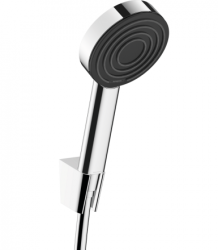 Душевой гарнитур Hansgrohe Pulsify S 105 1j Porter, комплект: ручной душ/держатель для душа/шланг для душа 125 см, пластик, цвет хром