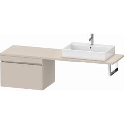Тумба/шкафчик для консоли/столешницы Duravit DuraStyle под раковину 70х54,8х51,2 см, подвесная, ДСП, цвет: серо-коричневый, 1 выдвижной ящик, прямоугольная