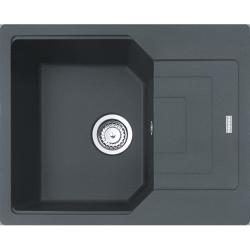Мойка кухонная Franke URBAN UBG 611-62, 62х50 см, врезная, искусственный гранит (Fragranite+), прямоугольная, цвет графит, без отверстия под смеситель, с крылом, оборачиваемая, левая/правая, слив-перелив, врезная в столещницу, для кухни