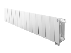 Радиатор отопления Royal Thermo PianoForte 200 Bianco Traffico VDR (20 секций) биметаллический, нижнее, правое подключение, для квартиры, дома, водяные, мощность 2140 Вт, настенный, белый