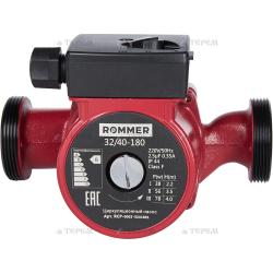 Насос циркуляционный ROMMER 32/40-180, L180 мм, 3,75 м³/ч, напор 4 м, 72Вт, 220 В, с гайками, повышающий давление, для систем отопления частных домов, квартир