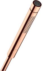 Лейка душевая Axor Starck 2jet, настенная, регулируемая, округлая, с 2 режимами, латунная, цвет полированное красное золото, ручная, для душа/ванной