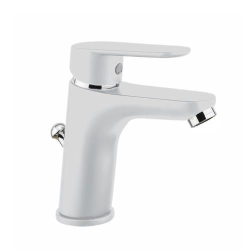 Смеситель для раковины Webert Sax Evolution однорычажный, неповоротный, длина 119 мм, латунь, цвет белый