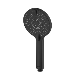 Лейка душевая Melodia Rora 120 мм L253 мм ручная, круглая, 4 режима, цвет черный матовый, ABS пластик, для душа/ванной ROR4FBRM18