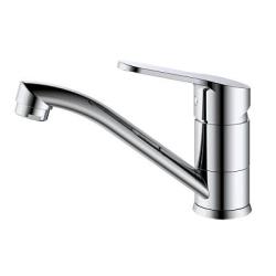 Смеситель для кухни/мойки Splenka S07.45 однорычажный, поворотный, латунь, длина излива 146 мм, высота излива 80 мм цвет хром