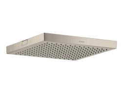 Верхний душ AXOR ShowerCollection 240/240 1jet, потолочный монтаж, квадратный, с 1 режимом, размер 24х24 см, металлический, цвет: шлифованный никель, для душа/ванной