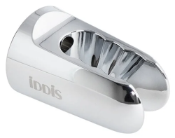 Держатель для душевой лейки IDDIS Optima Home, настенный, пластик, округлый, для душа/ванной/душевой кабины, цвет хром, на стенку