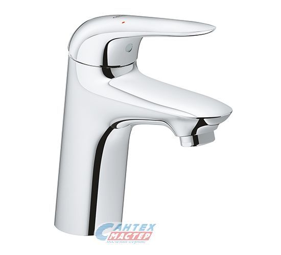 Смеситель для раковины Grohe Eurostyle New однорычажный, излив короткий, длина 110 мм, керамический, латунь, цвет хром, без донного клапана