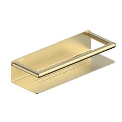 Полка ABBER Osten 316 одинарная, 300 мм настенная, нержавеющая сталь, прямоугольная, в ванную/туалет/душевую кабину, цвет золото брашированное AA1862BG